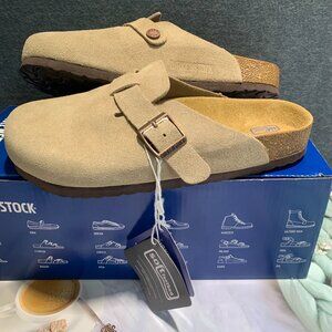 Birkenstock Boston Suede Taupe